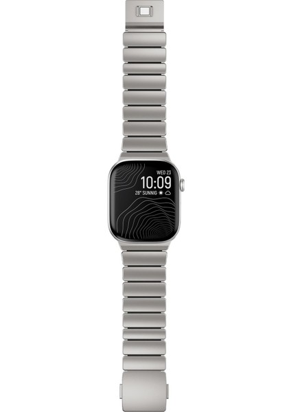 Apple Watch 10 / 11 46 mm Uyumlu Titanyum Kordon Silikon Iç Yüzey Hafif Premium Kayış fiyatları