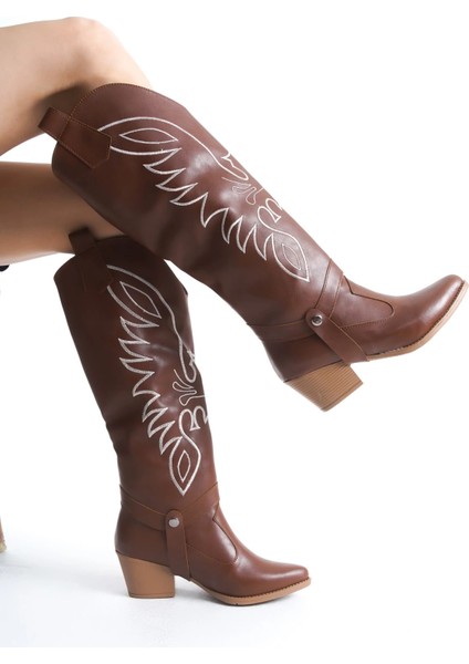 Drnds Jilla Taba Cilt Tak Çıkar Topuklu Bot ve Çizme (Numara: 36) modelleri