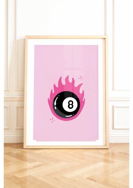 Çerçevesiz Poster Bilardo Topu Desenli - Dekoratif Poster - Hediyelik Çerçevesiz Tablo Apt3 fiyatları