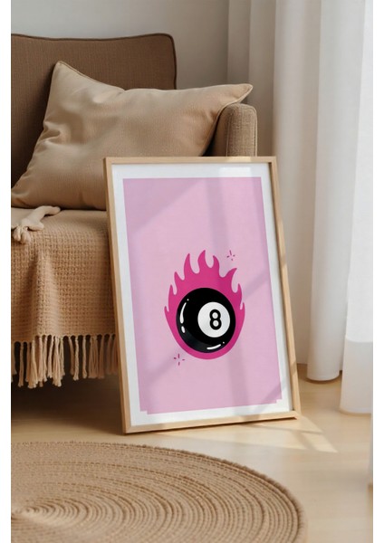 Çerçevesiz Poster Bilardo Topu Desenli - Dekoratif Poster - Hediyelik Çerçevesiz Tablo Apt3 modelleri
