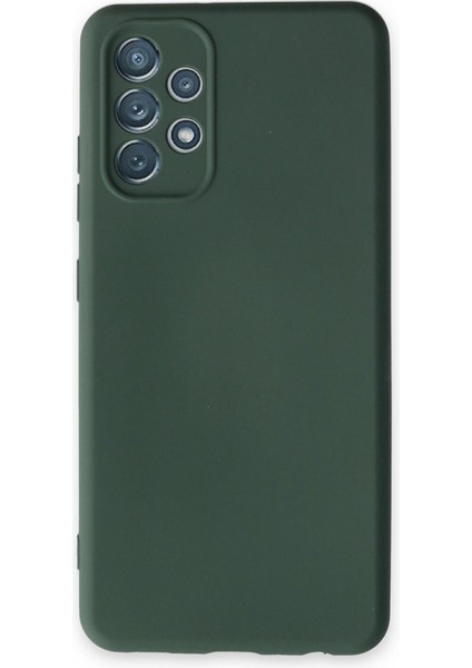 A13 4g Kılıf Nano Içi Kadife Silikon - Koyu Yeşil