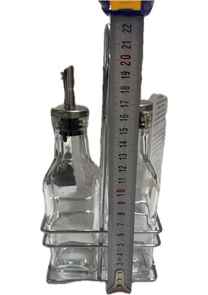 Yağlık ve Sirkelik Cam Musluklu Stantlı Masaüstü 2'li Set fiyatları