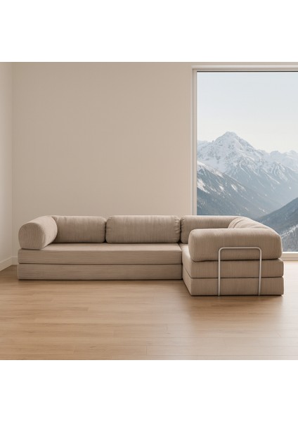 300X200 Teddy Serisi Köşe Kapali| Uzanma Modüler Koltuk | Yıkanabilir Corduroy Kumaş | Çok Fonksiyonlu Yer Yatağıyeny Fitilli fırsatları