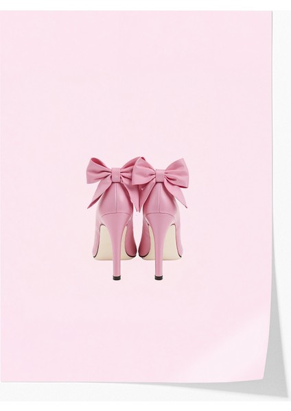 Çerçevesiz Poster Ayakkabı Desenli - Dekoratif Çerçevesiz Poster - Hediyelik Çerçevesiz Tablo APT10