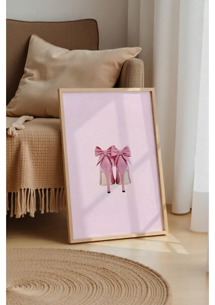 Çerçevesiz Poster Ayakkabı Desenli - Dekoratif Çerçevesiz Poster - Hediyelik Çerçevesiz Tablo APT10 modelleri