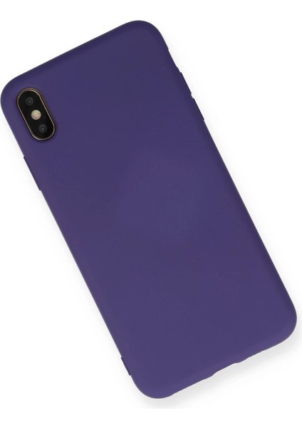 Iphone Xs Kılıf Nano Içi Kadife Silikon - Mor fiyatları