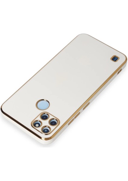 Buğz Realme C25Y Kılıf Volet Silikon - Beyaz modelleri