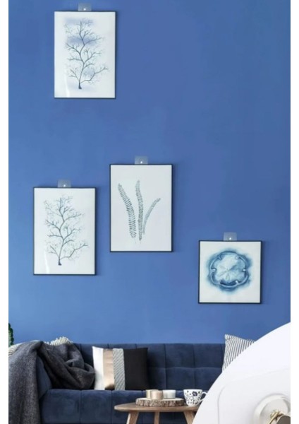 2'li Şeffaf Güçlü Iz Bırakmaz Tablo Stickerı, Çivili Askılık Yapışkanlı Tablo Tutacağı modelleri