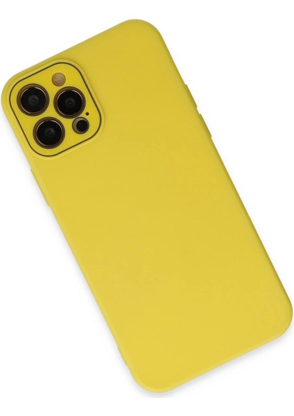 Iphone 12 Kılıf Lansman Glass Kapak - Sarı fiyatları