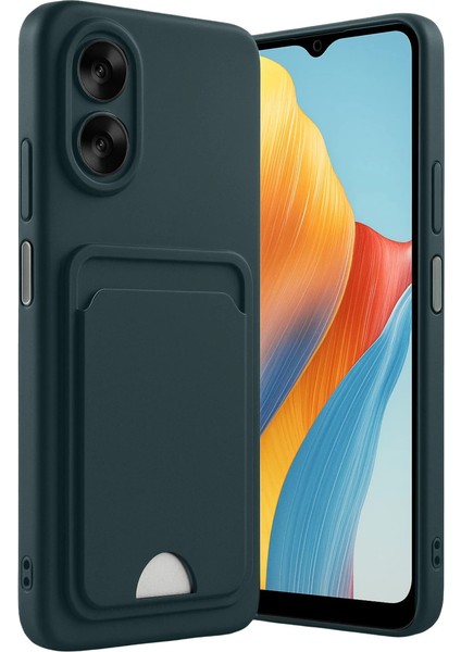 Newface A38 Kılıf Kelvin Kartvizitli Silikon - Koyu Yeşil