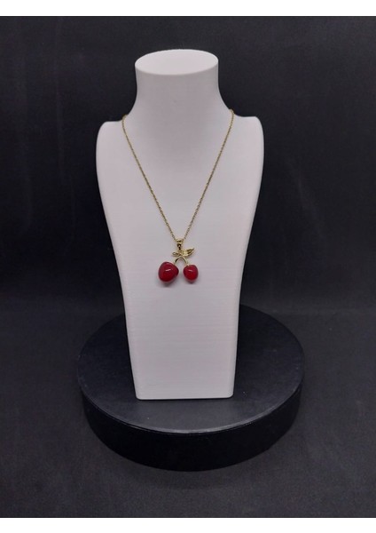 Parıltıevi Kiraz Zarafeti Kolye