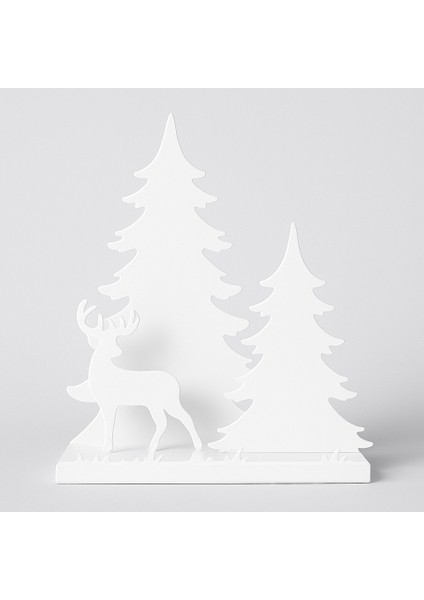 3D Baskı Dekoratif Geyik ve Çam Ağaçları Yılbaşı Aydınlatması – LED Tealight Uyumlu fırsatları