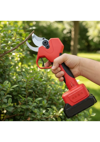 RDX9033 Akülü Dal Budama Makası Lion Bmc 35 mm Kesme Kapasitesi 2 Adet Yedek Bataryalı Dal Budama fırsatları