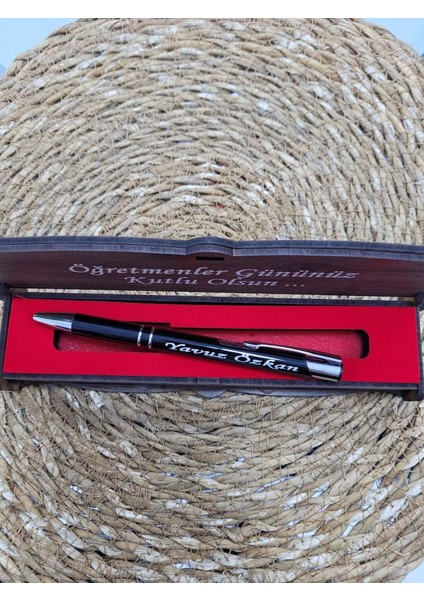 Isme Özel Ahşap Kutulu Isme Özel Kalem