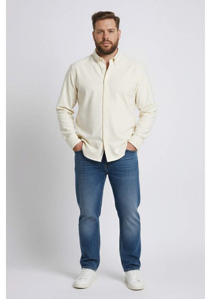 Regular Fit Polo Yaka Pamuklu Uzun Kollu Gömlek