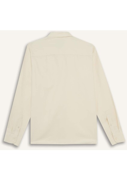 Regular Fit Polo Yaka Pamuklu Uzun Kollu Gömlek