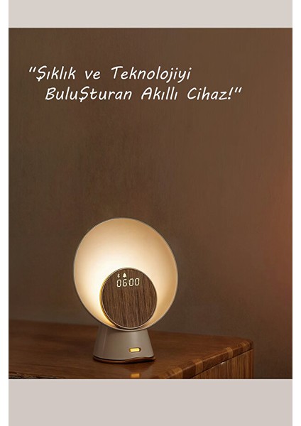 Ay Işığı Gece Işığı Kablosuz Şarj Ses Akıllı Ev Çalar Saat Bluetooth Küçük Hoparlör modelleri