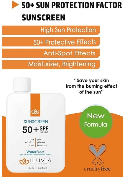 Leke Karşıtı Cilt Tonu Eşitleyici Yüksek Korumalı Yüz ve Vücut Güneş Kremi 50 Spf 130 ml (4.6 Fl. Oz) fiyatları