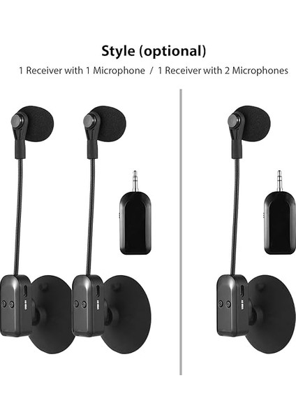 Gitar Keman Viyolonsel Akordeon Hoparlörler Ses Amplifikatörü Alıcı Sahne Performansı Canlı Gürültü Azaltma Mikrofonu 131FT Menzilli Çıkarılabilir Vakumlu 2.4g Kablosuz Enstrüman Mikrofon Alıc fiyatları