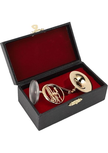 Pirinç Minyatür Sousaphone Modeli - Sorunsuz Cilalı ve Parlak Yüzey! Stand & Koruyucu Kılıf, Müzik Odaları, Raflar, Masalar ve Oturma Odası Merkez Parçaları Için Harika