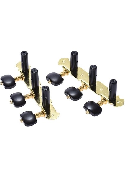 2 Adet (Sol ve Sağ) Klasik Gitar Akort Burgusu Altın ve Siyah Kaplamalı Akustik Gitar Akort Kafaları 1: 14 Akort Tuşları Düğmeleri Tel Akort Aletleri (AOS-020HV3P) indirimleri