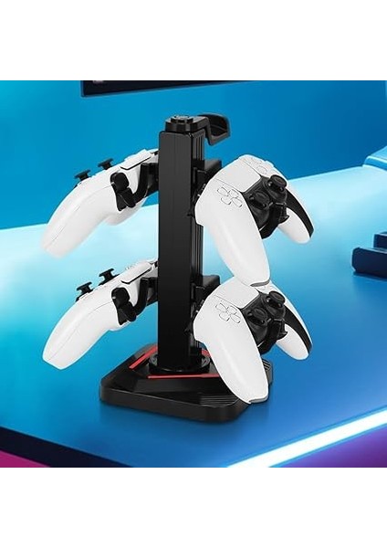 Evrensel Kontrolörler Için Rgb Aydınlatma ve USB Bağlantı Noktalı Oyun Kulaklıkları Standı fiyatları