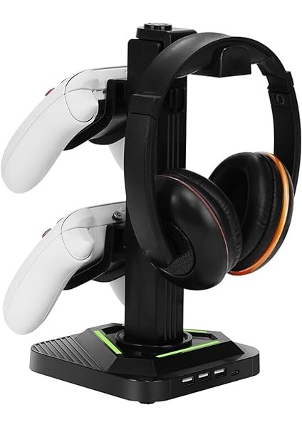 Evrensel Kontrolörler Için Rgb Aydınlatma ve USB Bağlantı Noktalı Oyun Kulaklıkları Standı modelleri