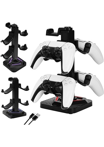 Evrensel Kontrolörler Için Rgb Aydınlatma ve USB Bağlantı Noktalı Oyun Kulaklıkları Standı fırsatları