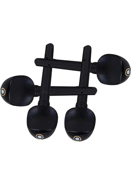 4 Adet Keman Akort Burguları Abanoz Ağacı Akort Burguları Balık Gözü Keman Turner Müzik Aleti Malzemeleri Siyah