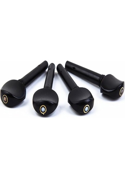 4 Adet Keman Akort Burguları Abanoz Ağacı Akort Burguları Balık Gözü Keman Turner Müzik Aleti Malzemeleri Siyah indirimleri