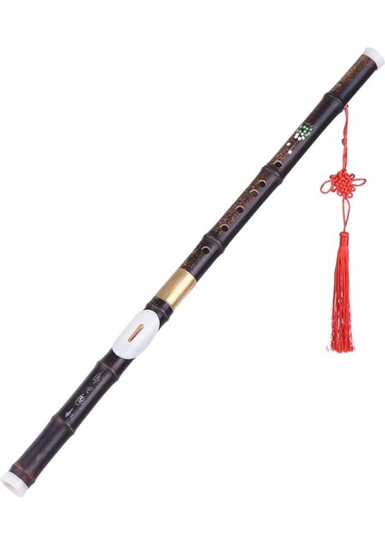 G Tuşu, Ayrılabilir Doğal Siyah Bambu Bawu Ba Wu Enine Flüt Boru Enstrüman G Tuşunda Acemi Müzik Severler Için Hediye Olarak,siyah Bambu Bawü