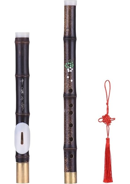 G Tuşu, Ayrılabilir Doğal Siyah Bambu Bawu Ba Wu Enine Flüt Boru Enstrüman G Tuşunda Acemi Müzik Severler Için Hediye Olarak,siyah Bambu Bawü indirimleri