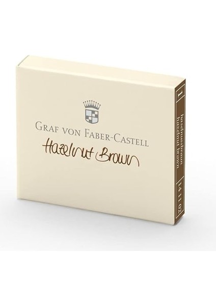 Von Faber-Castell Dolma Kalem Kartuşu 6'lı Kahve