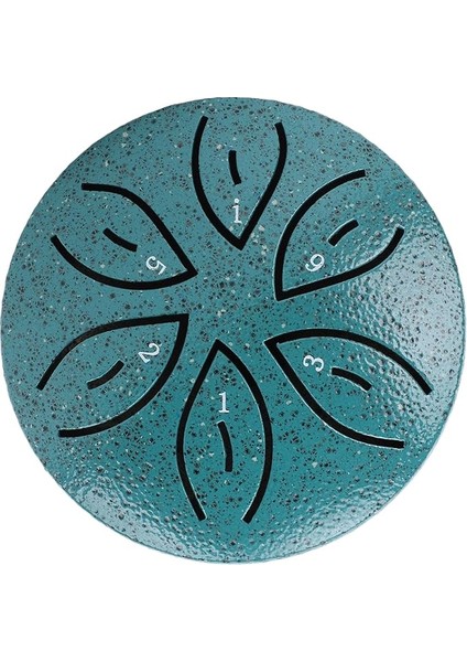 Dışarı Için Yağmur Davul, Dil Davul 3 Inç 6 Notlar Yağmur Perküsyon Enstrümanı Minyatür Çelik Dil Dış Bahçe Için (Koyu Yeşil)