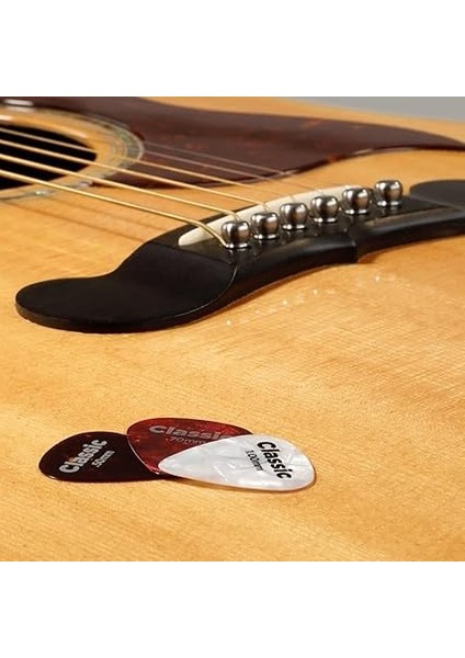 Pena - Gitar Penası - Inci Selüloit Gitar Penası - Gitar Penası - 1cap6-10 - Çeşitli, Ağır - 10 Adet modelleri