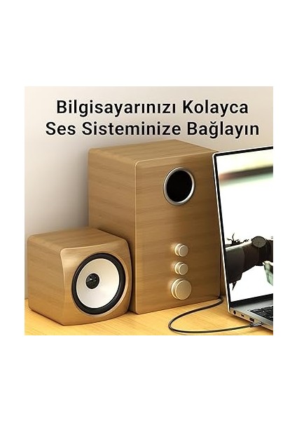 3.5mm Jack Trrs Hi-Fi Aux Mikrofon ve Ses Kablosu 5 Metre fırsatları