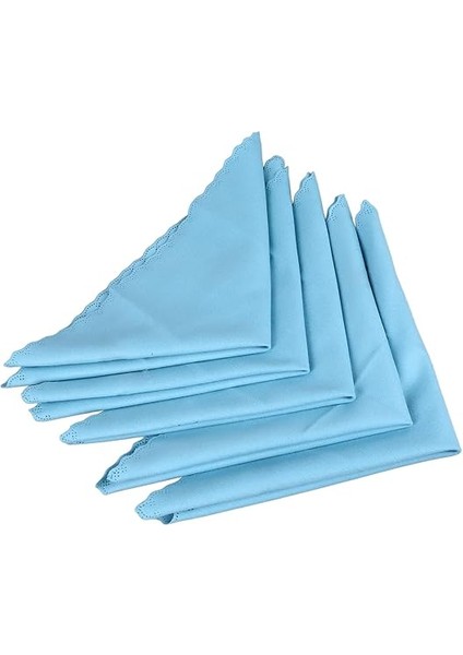 Piyano Temizleme Bezi Etkili Pamuklu Kumaş Gitar Bas Kemanı Için Müzikal Parlatma Bezi, Çok Çeşitli Aletler ve Eşyalar Için 5 Parça (Gök Mavisi) modelleri