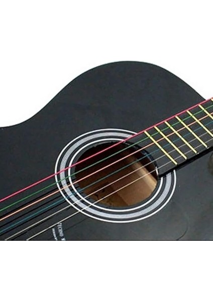 Adet Gitar Teli Seti, Gitar Telleri, Merserize Teller, Klasik Renkli Teller, Çeşitli Boyutlarda Klasik Gitarlar Için, Yedek Çelik Tel Akustik Gitar Için