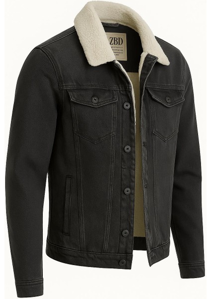 Zbd Erkek Slim Fit Kürklü Kot Ceket - 7432 fiyatları