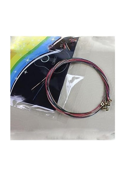 Adet Gitar Teli Seti, Gitar Telleri, Merserize Teller, Klasik Renkli Teller, Çeşitli Boyutlarda Klasik Gitarlar Için, Yedek Çelik Tel Akustik Gitar Için fırsatları