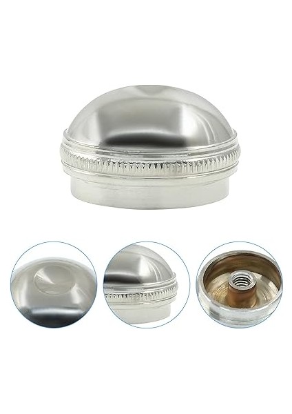 Flüt Başlı Taç Vidalı Kapak, Gümüş Flüt Baş Eklemi Vidalı Kapak Onarım Parçaları Enstrüman Aksesuarı fırsatları