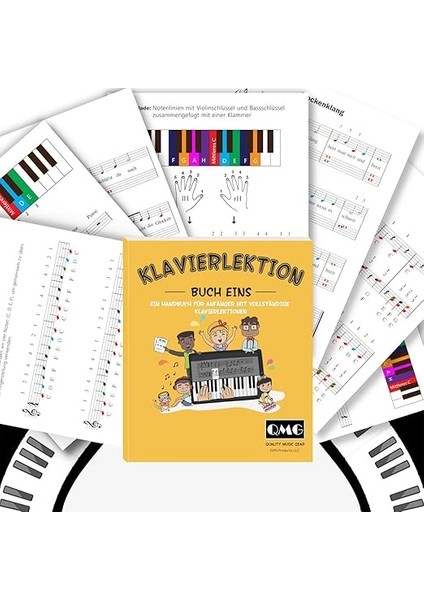 Renkli Piyano ve Klavye Çıkartmaları ve Tam Piyano Dersleri, Renkli Notalar ve Kılavuz (Türkçe Olmayabilir), Çocuklar ve Yeni Başlayanlar Için, Şeffaf indirimleri
