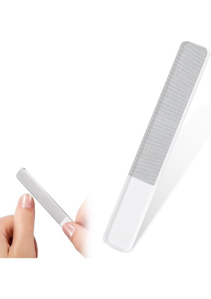 Nano Cam Tırnak Törpüsü, Manikür Cam Törpü, Tırnaklar Için, Doğal Tırnak Törpüsü, Cam Tırnak Törpüsü, Ince Taneli – Koruyucu Kılıflı Tırnak Bakımı, Kolay Temizlik Için Yıkanabilir (1 Adet)