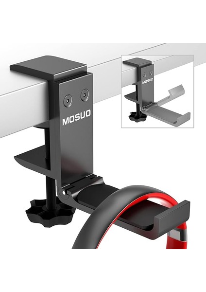 Kulaklık Standı, Evrensel Kulaklık Tutucu, Alüminyum Kulaklık Tutucu, Oyun Kulaklığı, Ayarlanabilir Kıskaç, Bluetooth Kulaklık, Çocuklar Için Kulaklık Standı, Siyah