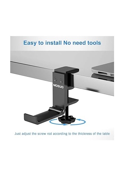 Kulaklık Standı, Evrensel Kulaklık Tutucu, Alüminyum Kulaklık Tutucu, Oyun Kulaklığı, Ayarlanabilir Kıskaç, Bluetooth Kulaklık, Çocuklar Için Kulaklık Standı, Siyah indirimleri