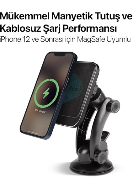 Aircharger Drive M Magsafe Uyumlu Kablosuz Şarj Özellikli Mıknatıslı Araç Içi Telefon Tutucu fiyatları