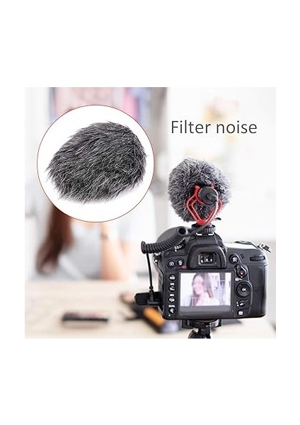 Mikrofon Deadcat Ön Cam, Mikrofon Tüylü Ön Cam Muff Pop Filtre Kapağı, Rode Videomic Go Kamera Için Deadcat Mikrofon Ön Cam Kürk Filtresi Mikrofon, Boya Bymm1 Mikrofon Için fiyatları