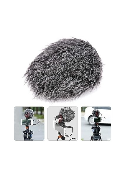 Mikrofon Deadcat Ön Cam, Mikrofon Tüylü Ön Cam Muff Pop Filtre Kapağı, Rode Videomic Go Kamera Için Deadcat Mikrofon Ön Cam Kürk Filtresi Mikrofon, Boya Bymm1 Mikrofon Için fırsatları