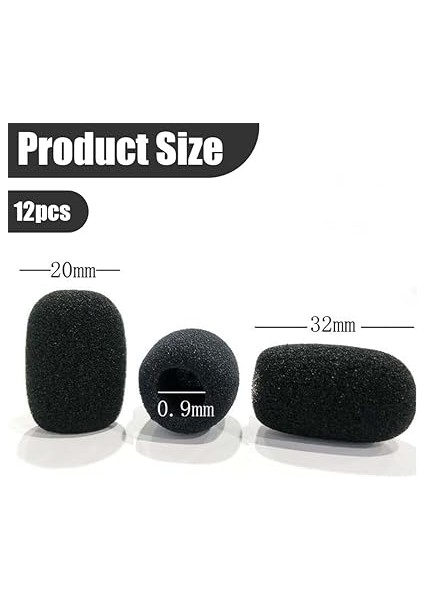 ve Kulaklıklar Için 12 Köpük Rüzgar Koruması, Kapaklar ve Camlar – Ders, Sahne ve Etkinlikler Için fiyatları