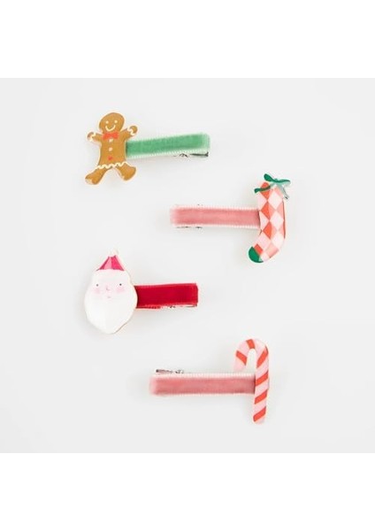 - Jolly Christmas Saç Tokaları - 8 Adet